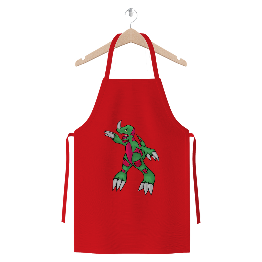 Recgor Premium Jersey Apron made from heavyweight cotton twill, featuring self-fabric ties and available in various colors.