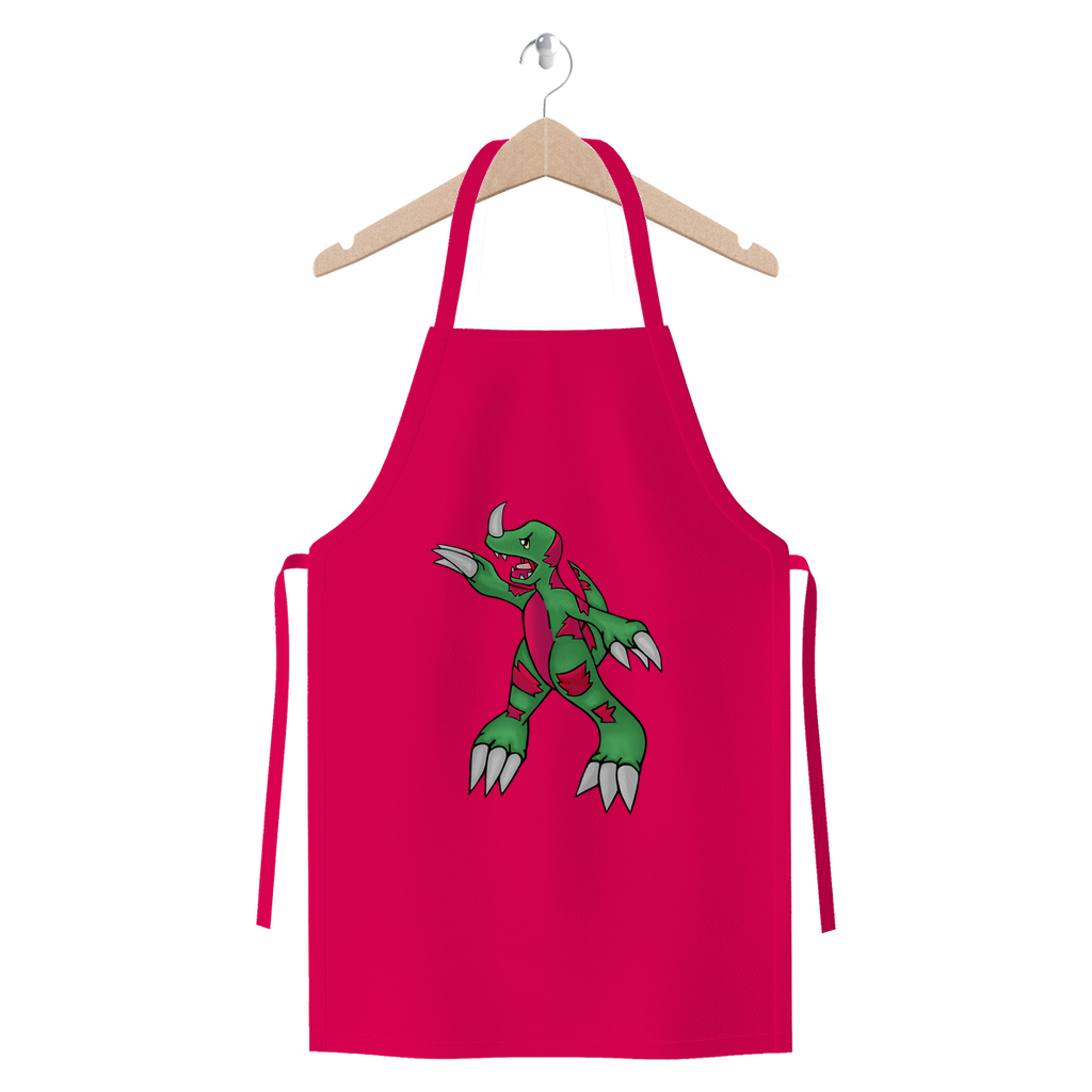 Recgor Premium Jersey Apron made from heavyweight cotton twill, featuring self-fabric ties and available in various colors.