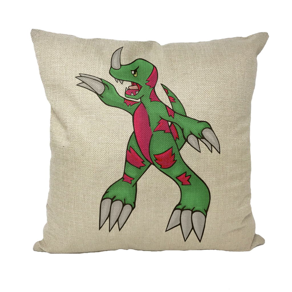 Recgor Throw Pillow with vibrant design and plush insert, perfect for home decor.