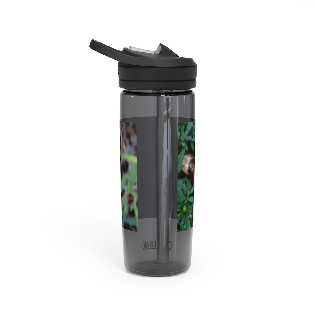 Red and Yellow Flower CamelBak Eddy® Water Bottle with a vibrant floral design, available in 20oz and 25oz sizes.