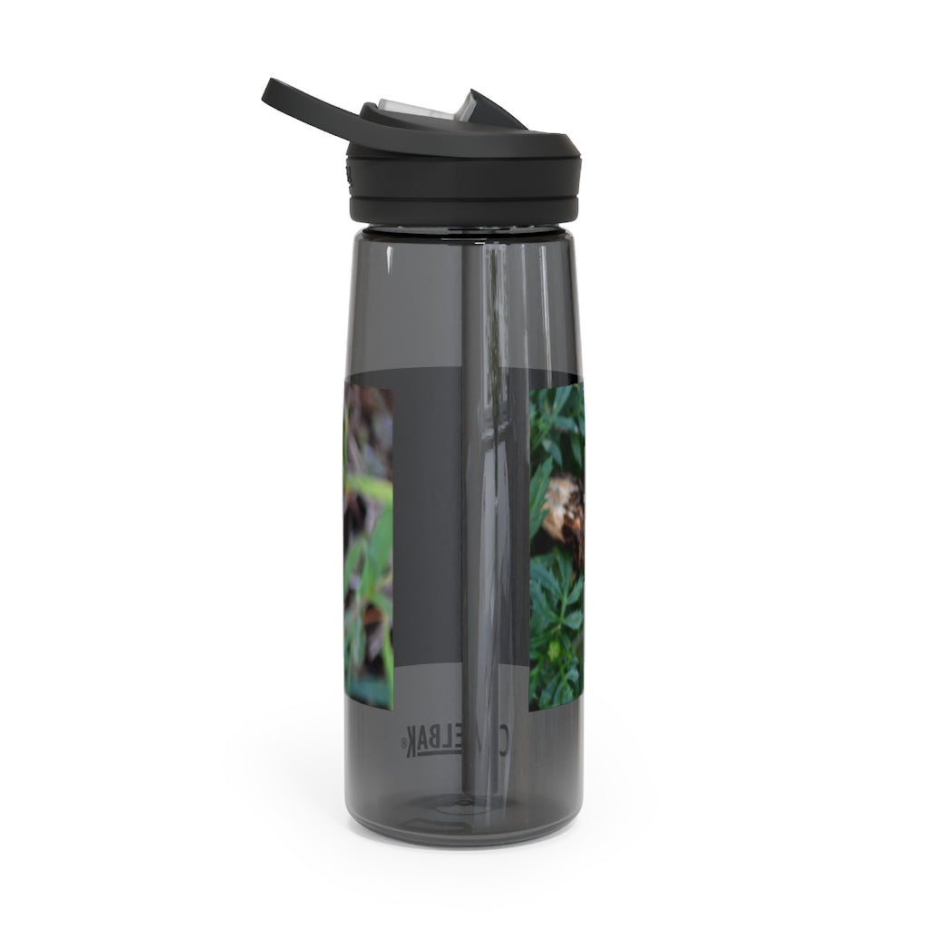 Red and Yellow Flower CamelBak Eddy® Water Bottle with a vibrant floral design, available in 20oz and 25oz sizes.