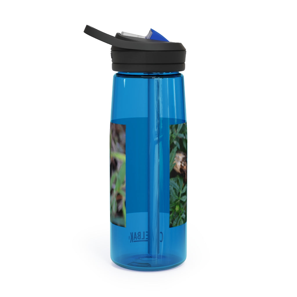 Red and Yellow Flower CamelBak Eddy® Water Bottle with a vibrant floral design, available in 20oz and 25oz sizes.