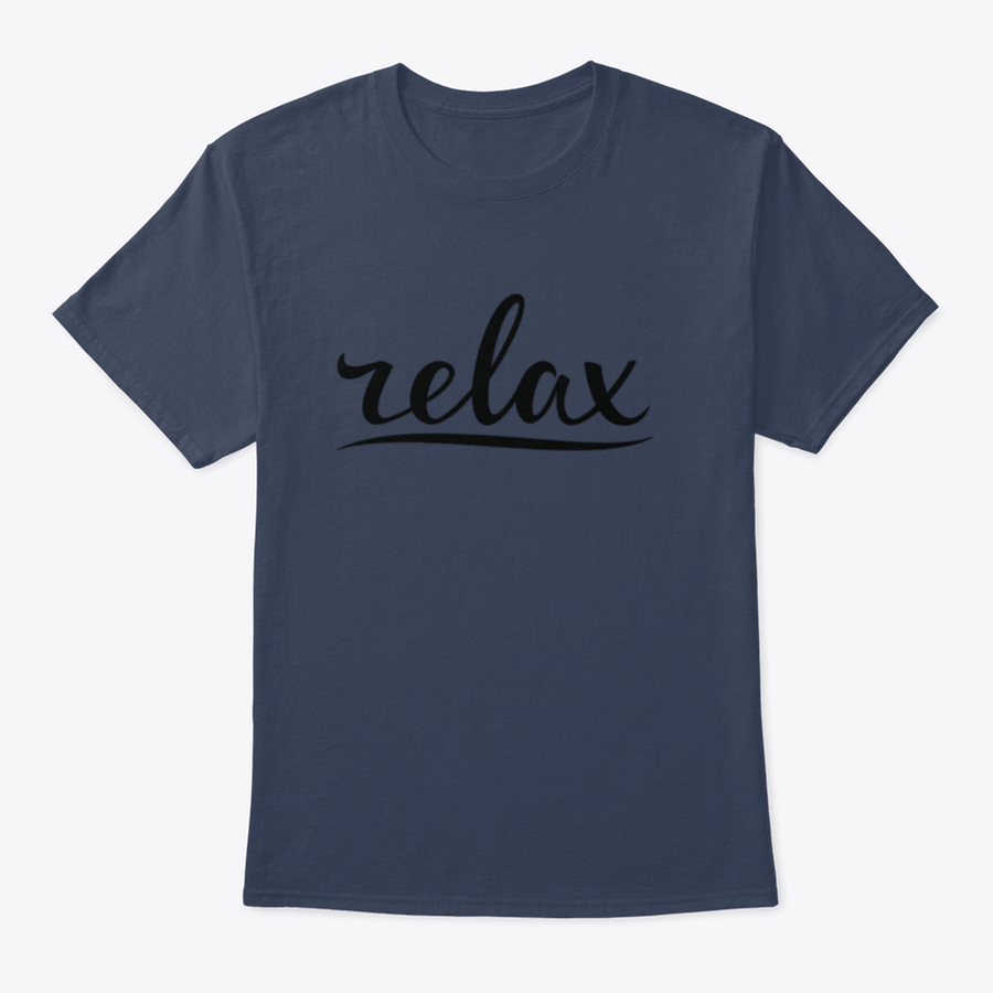 Relax Hand Lettering Design T-Shirt made from 100% cotton, featuring a classic fit and midweight fabric.