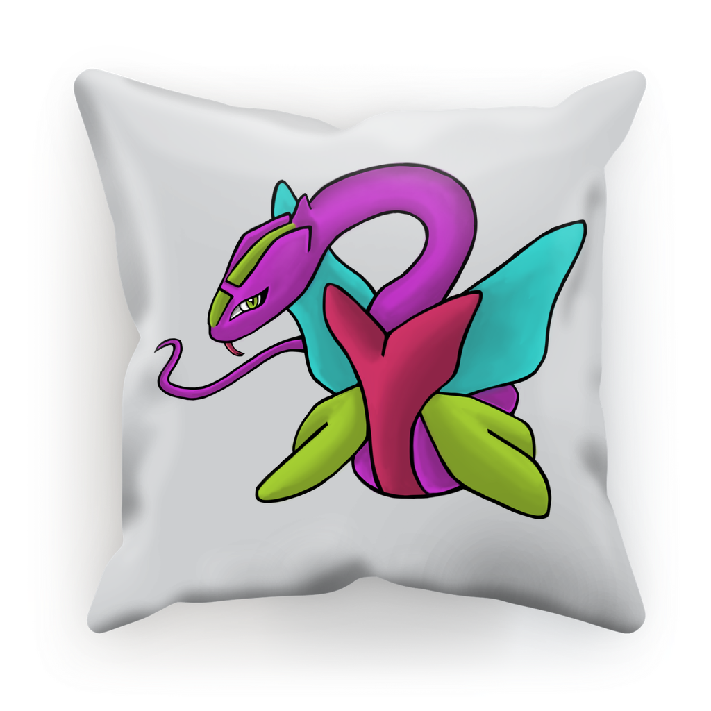 Rengitsu Sublimation Cushion Cover in vibrant designs, showcasing suede and satin fabric options.