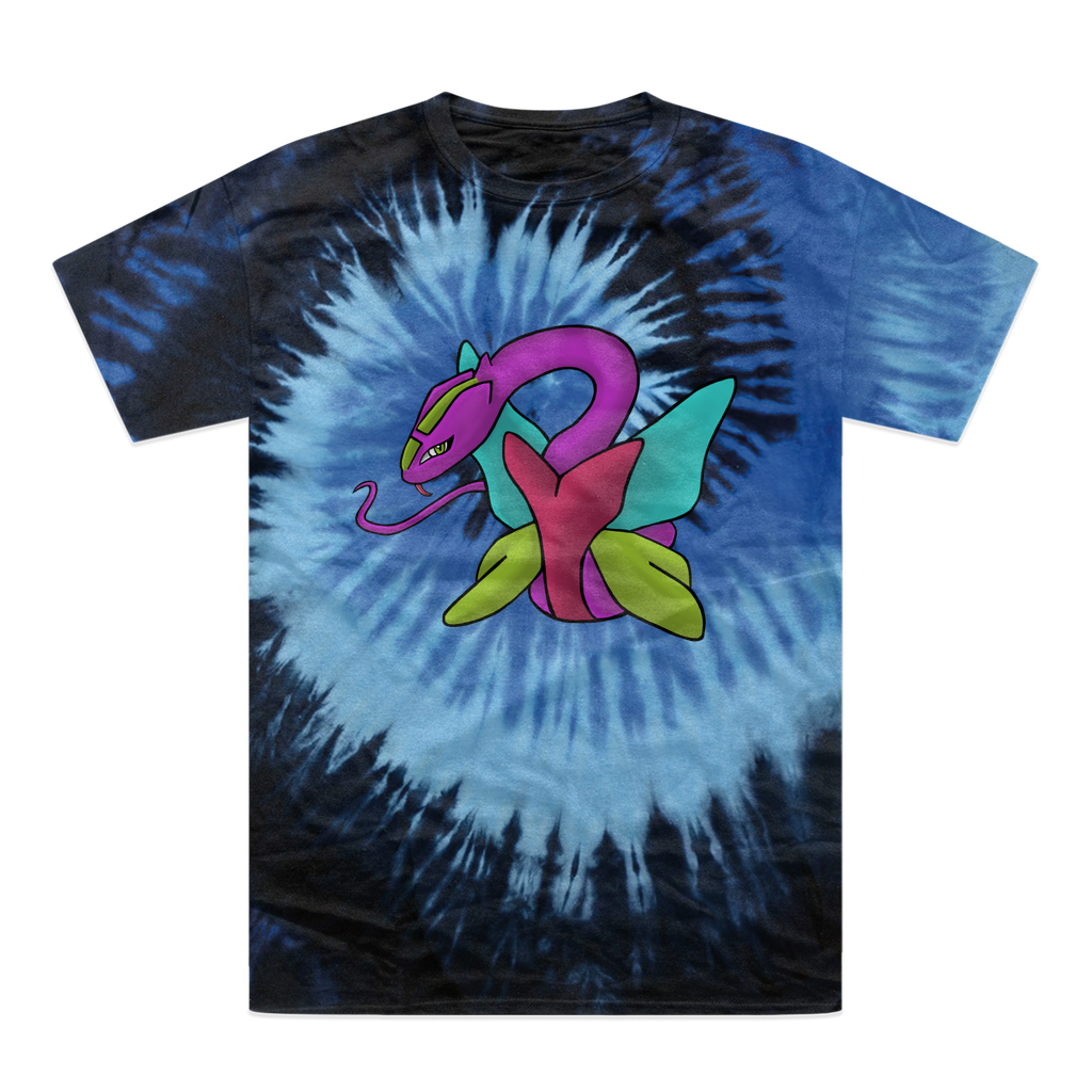 Rengitsu Tie-Dye T-Shirt featuring vibrant colors and unique patterns, made from 100% heavyweight cotton with double-needle stitching.