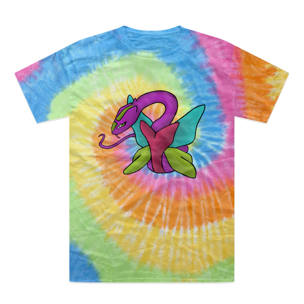 Rengitsu Tie-Dye T-Shirt featuring vibrant colors and unique patterns, made from 100% heavyweight cotton with double-needle stitching.