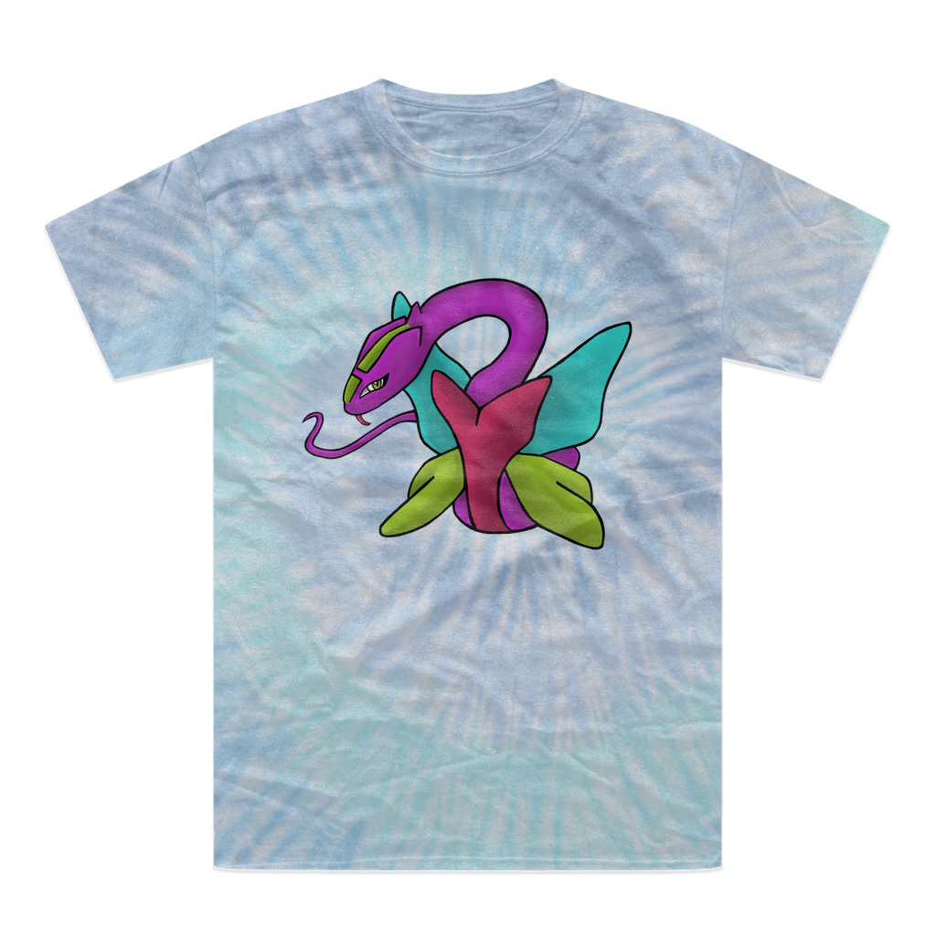 Rengitsu Tie-Dye T-Shirt featuring vibrant colors and unique patterns, made from 100% heavyweight cotton with double-needle stitching.