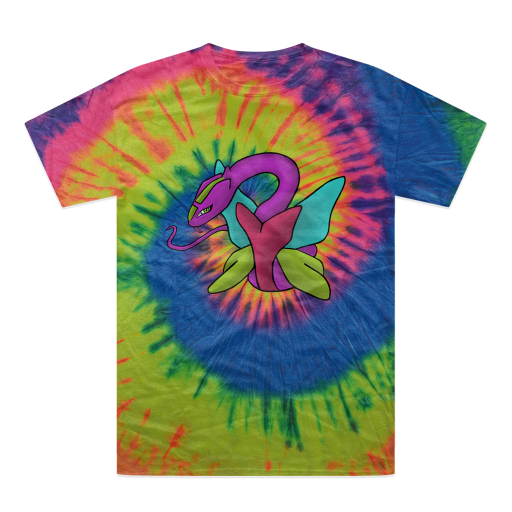 Rengitsu Tie-Dye T-Shirt featuring vibrant colors and unique patterns, made from 100% heavyweight cotton with double-needle stitching.