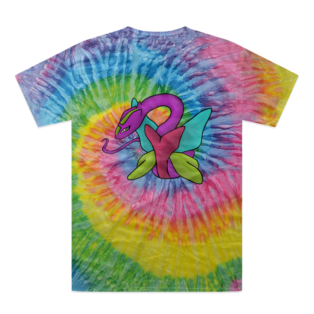 Rengitsu Tie-Dye T-Shirt featuring vibrant colors and unique patterns, made from 100% heavyweight cotton with double-needle stitching.