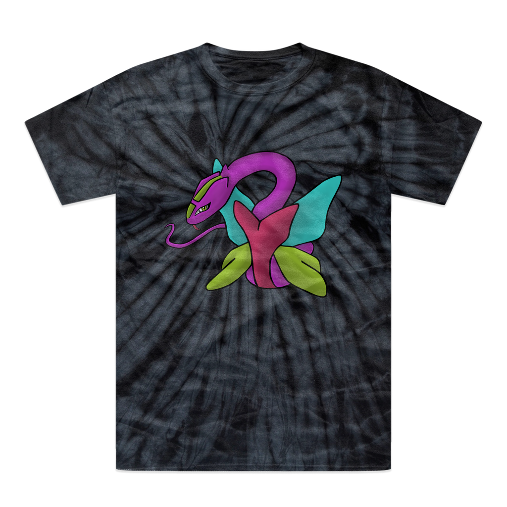 Rengitsu Tonal Spider Tie-Dye T-Shirt showcasing vibrant colors and unique patterns, made from heavyweight cotton with a comfortable fit.