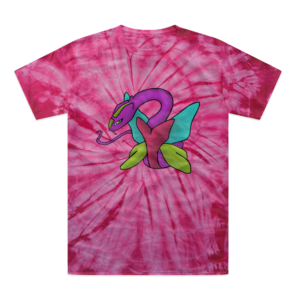 Rengitsu Tonal Spider Tie-Dye T-Shirt showcasing vibrant colors and unique patterns, made from heavyweight cotton with a comfortable fit.