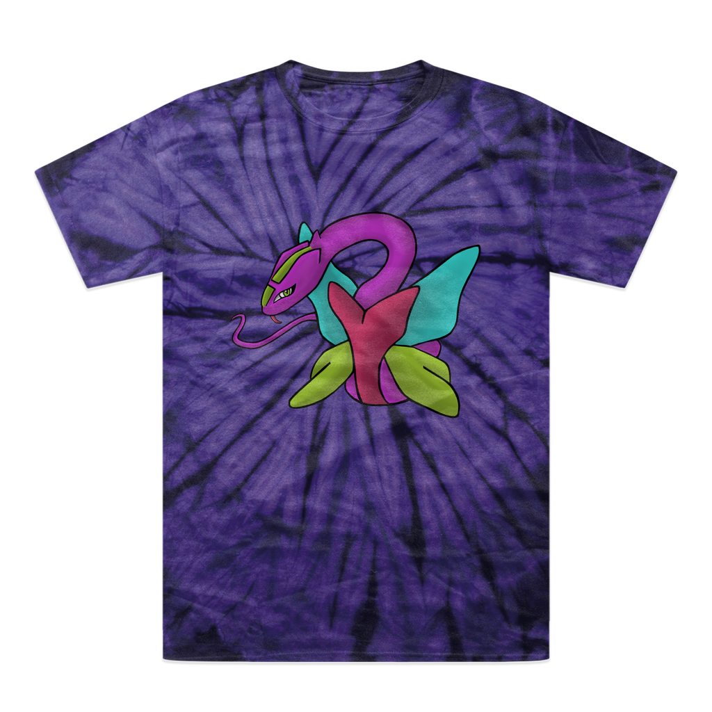 Rengitsu Tonal Spider Tie-Dye T-Shirt showcasing vibrant colors and unique patterns, made from heavyweight cotton with a comfortable fit.