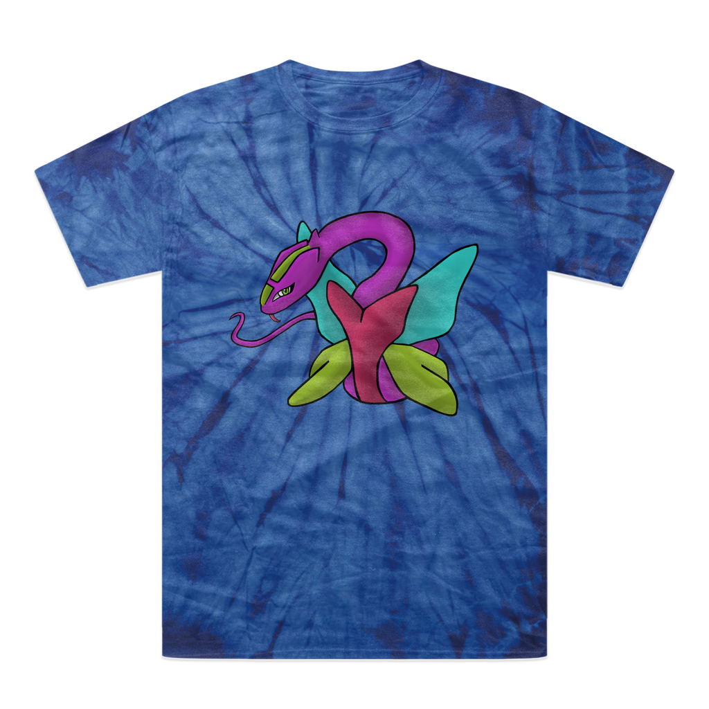 Rengitsu Tonal Spider Tie-Dye T-Shirt showcasing vibrant colors and unique patterns, made from heavyweight cotton with a comfortable fit.