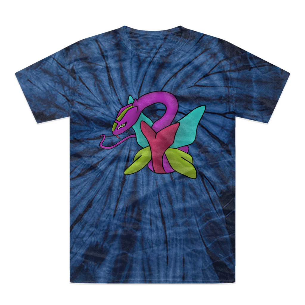 Rengitsu Tonal Spider Tie-Dye T-Shirt showcasing vibrant colors and unique patterns, made from heavyweight cotton with a comfortable fit.