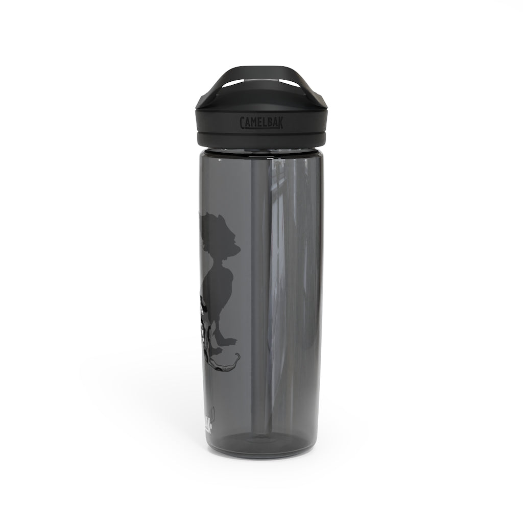 Rerann CamelBak Eddy® Water Bottle in 20oz and 25oz sizes, showcasing its durable Tritan™ material and spill-proof design.