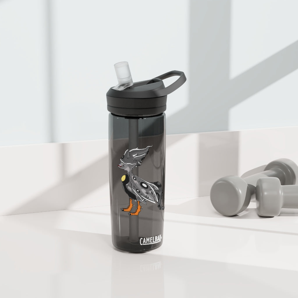 Rerann CamelBak Eddy® Water Bottle in 20oz and 25oz sizes, showcasing its durable Tritan™ material and spill-proof design.