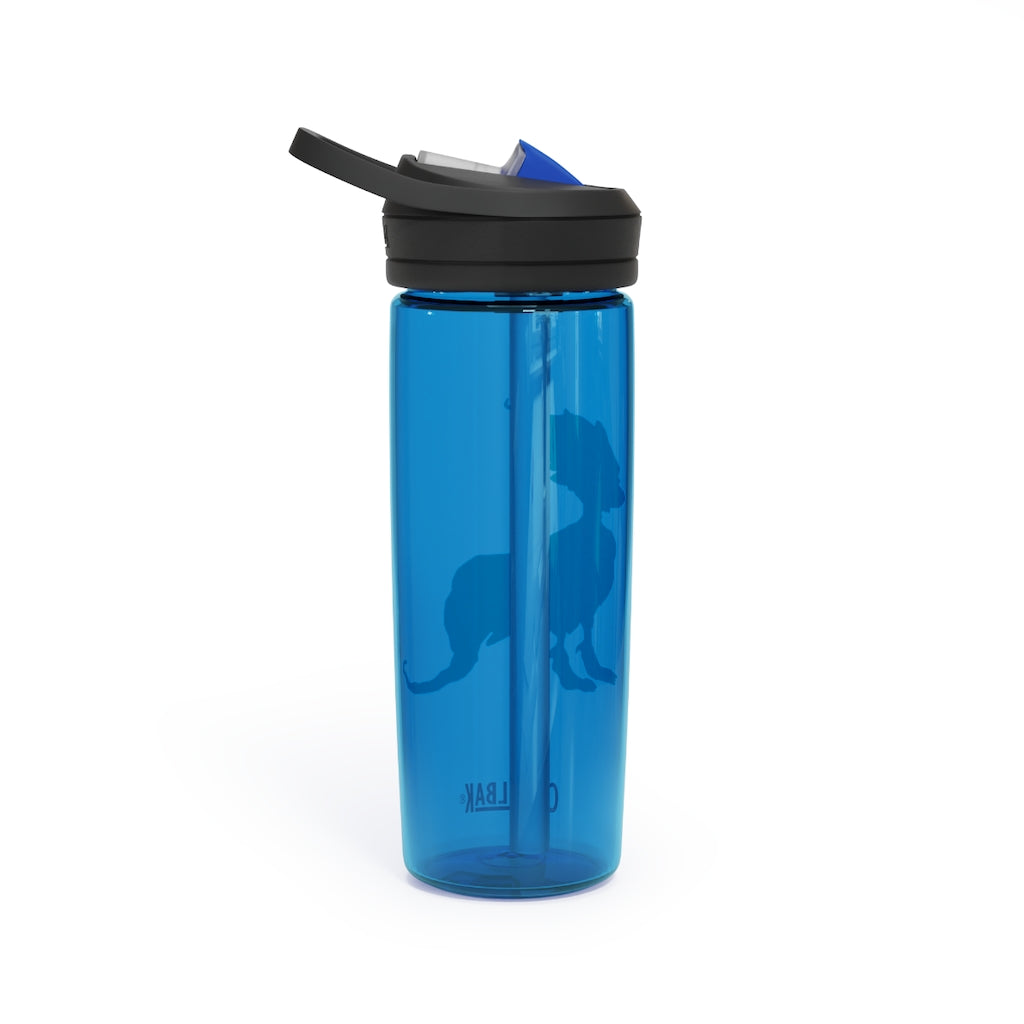 Rerann CamelBak Eddy® Water Bottle in 20oz and 25oz sizes, showcasing its durable Tritan™ material and spill-proof design.