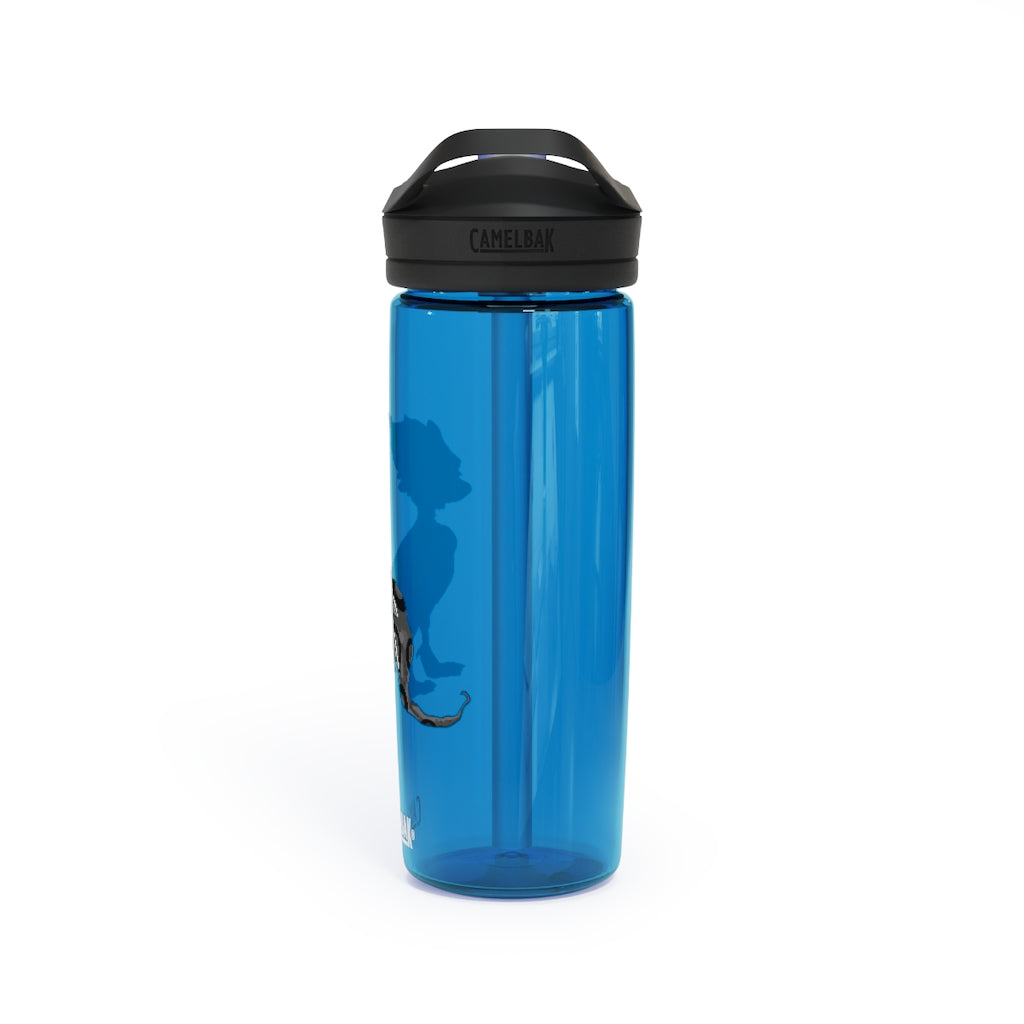 Rerann CamelBak Eddy® Water Bottle in 20oz and 25oz sizes, showcasing its durable Tritan™ material and spill-proof design.