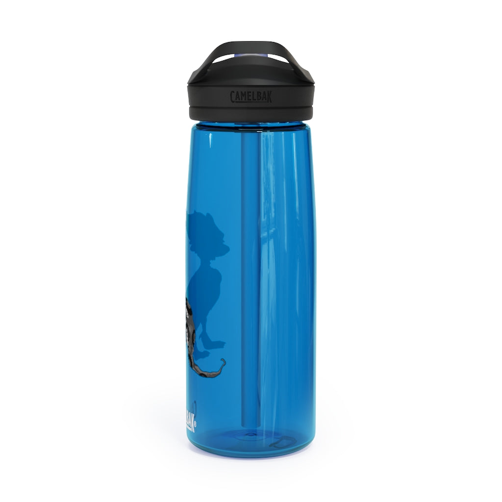 Rerann CamelBak Eddy® Water Bottle in 20oz and 25oz sizes, showcasing its durable Tritan™ material and spill-proof design.