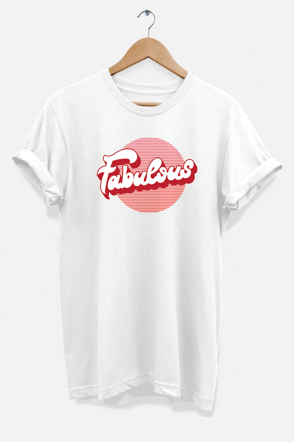 A stylish unisex Retro Fabulous T-Shirt made from soft ring-spun cotton, showcasing a unique design perfect for casual wear.