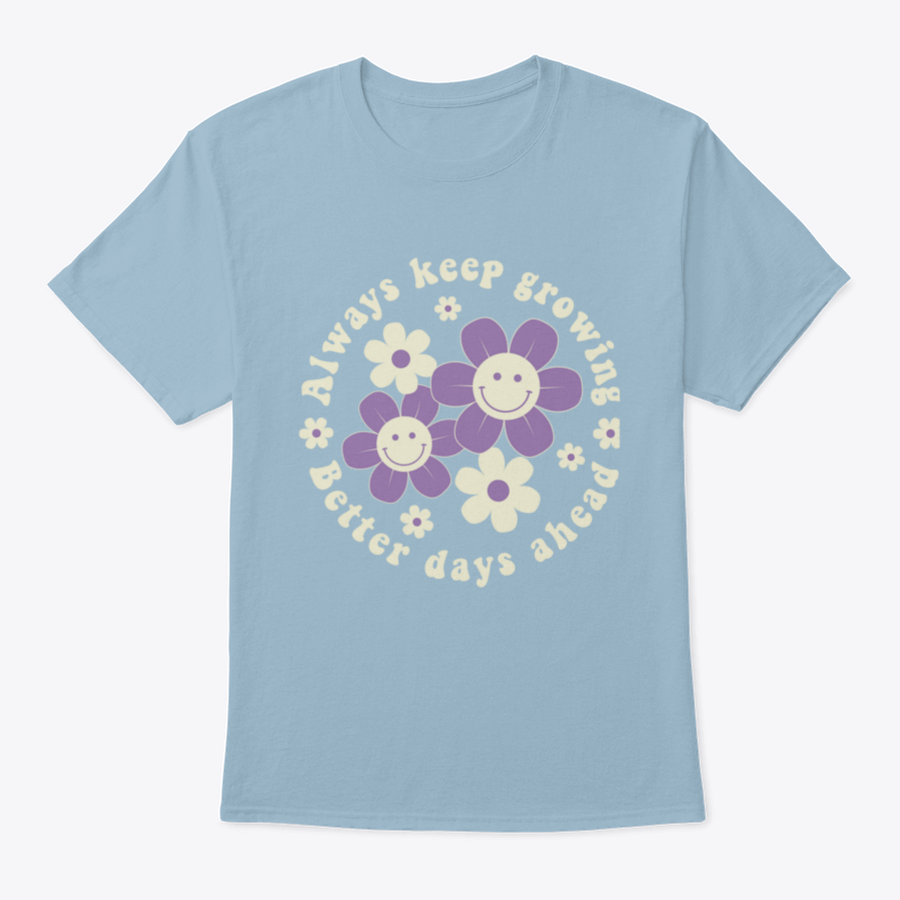 A vibrant retro graphic featuring smiley daisies in a colorful print, perfect for design enthusiasts.