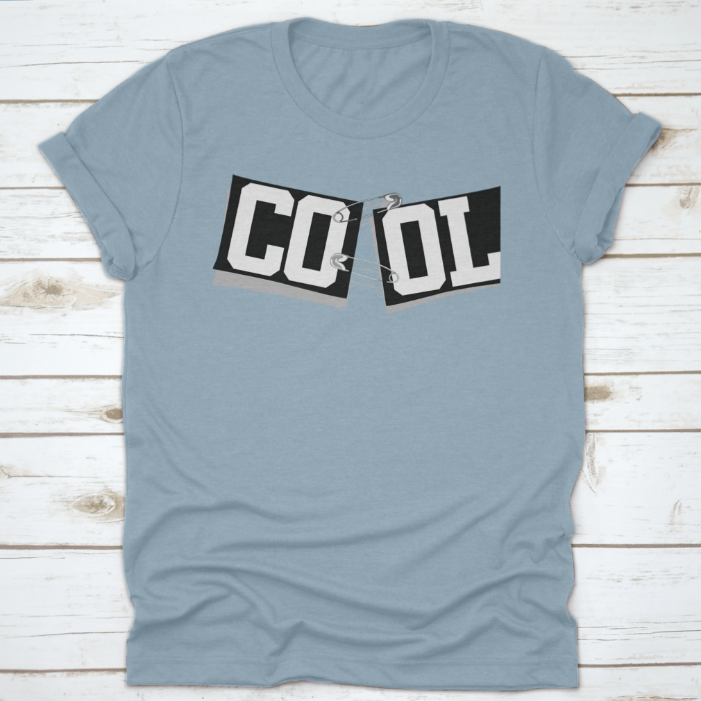 A stylish Retro Hipster Cool Tape Tee featuring a unique safety pins print, perfect for girls who love trendy fashion.