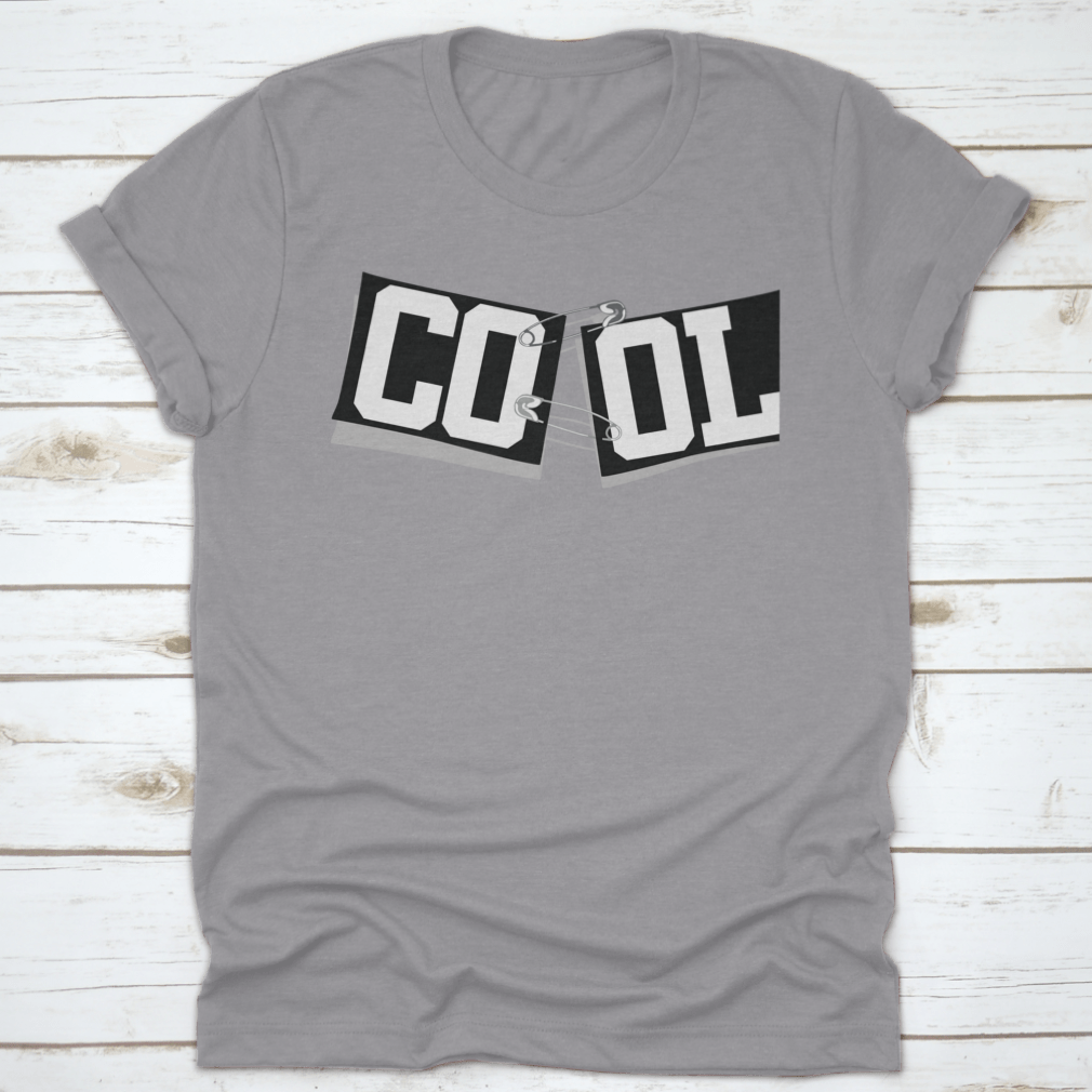 A stylish Retro Hipster Cool Tape Tee featuring a unique safety pins print, perfect for girls who love trendy fashion.