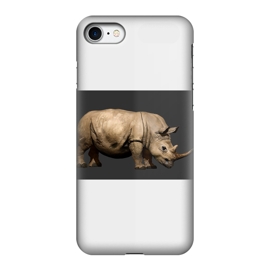 Rhino Character Fully Printed Tough Phone Case showcasing vibrant design and dual-layer protection.