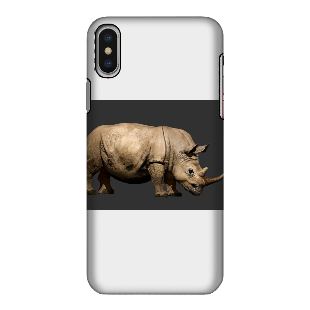 Rhino Character Fully Printed Tough Phone Case showcasing vibrant design and dual-layer protection.