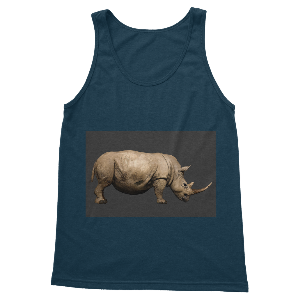 Rhino Classic Adult Vest Top in various colors, showcasing its unisex design and high-quality fabric.