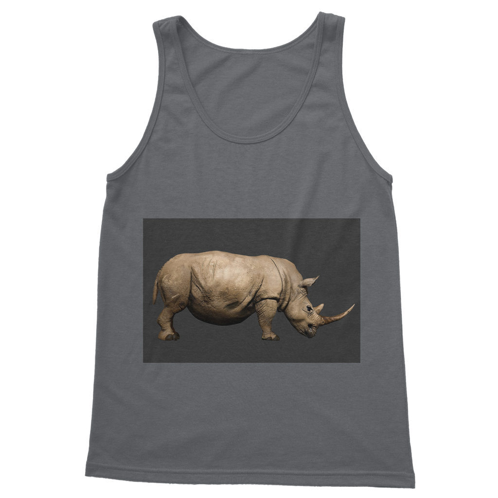 Rhino Classic Adult Vest Top in various colors, showcasing its unisex design and high-quality fabric.