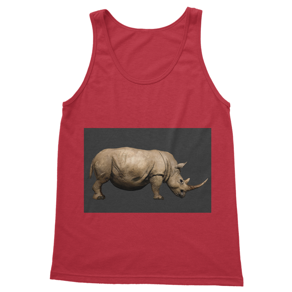 Rhino Classic Adult Vest Top in various colors, showcasing its unisex design and high-quality fabric.