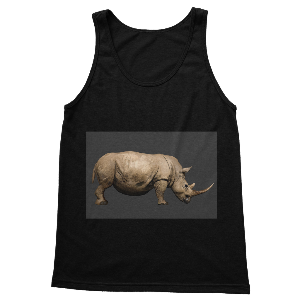 Rhino Classic Adult Vest Top in various colors, showcasing its unisex design and high-quality fabric.