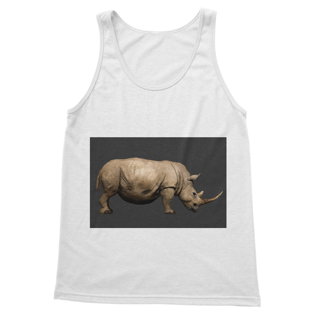 Rhino Classic Adult Vest Top in various colors, showcasing its unisex design and high-quality fabric.