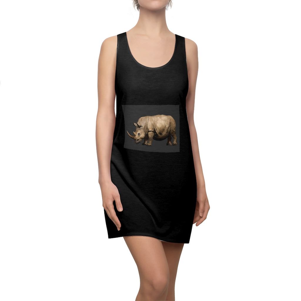 Rhino Women's Cut & Sew Racerback Dress showcasing a stylish and feminine design with a sporty racerback style.