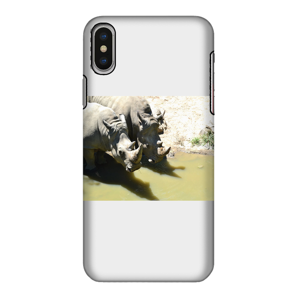 Rhinos Fully Printed Tough Phone Case showcasing vibrant designs and dual-layer protection.