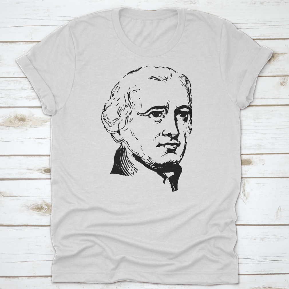 Richard Stockton Vintage Engraved Illustration Shirt showcasing a unique design on a soft cotton fabric.