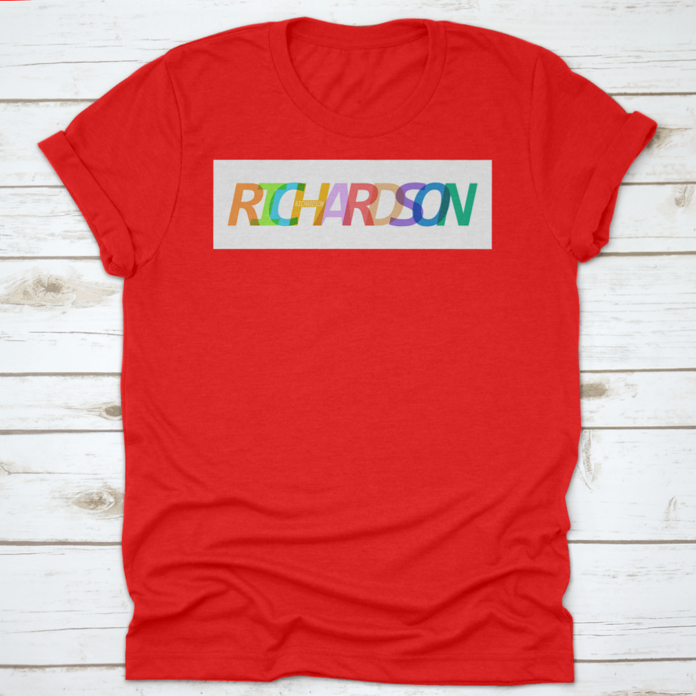 A stylish Richardson city vector design T-shirt on a white background, showcasing its modern and comfortable appeal.