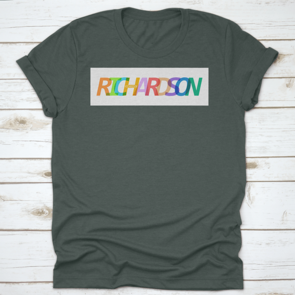 A stylish Richardson city vector design T-shirt on a white background, showcasing its modern and comfortable appeal.