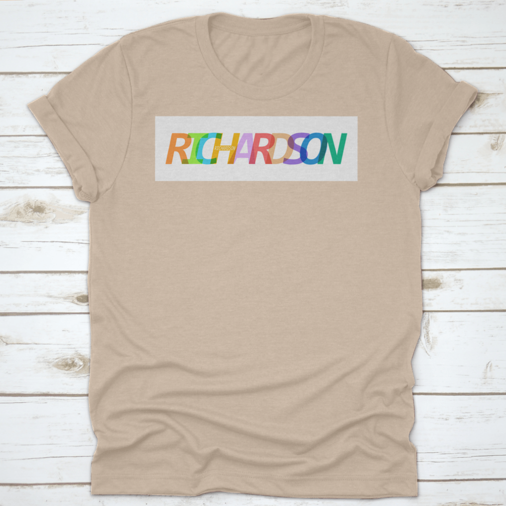 A stylish Richardson city vector design T-shirt on a white background, showcasing its modern and comfortable appeal.