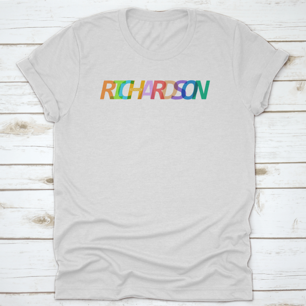 A stylish Richardson city vector design T-shirt on a white background, showcasing its modern and comfortable appeal.