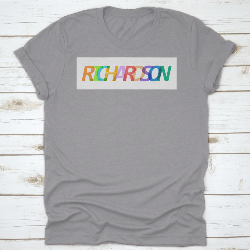 A stylish Richardson city vector design T-shirt on a white background, showcasing its modern and comfortable appeal.