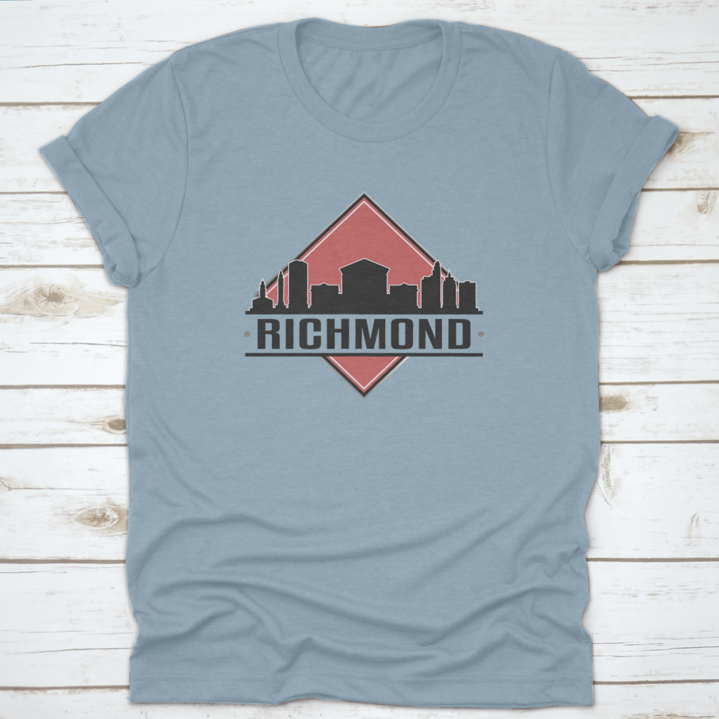 Richmond, VA Skyline Logo design featuring a vibrant cityscape, perfect for adventure lovers.