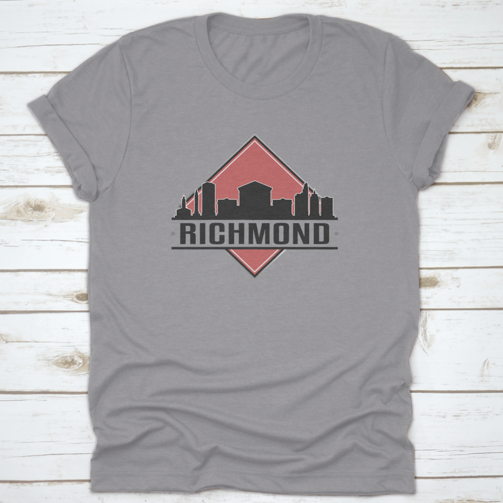 Richmond, VA Skyline Logo design featuring a vibrant cityscape, perfect for adventure lovers.