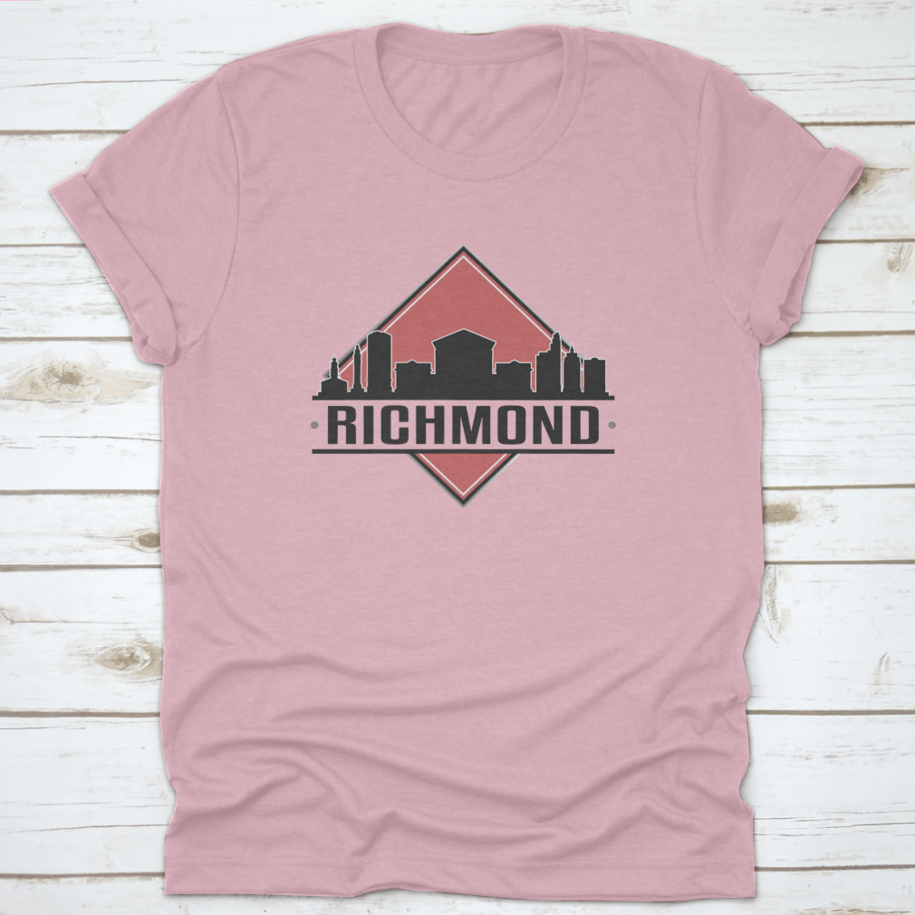 Richmond, VA Skyline Logo design featuring a vibrant cityscape, perfect for adventure lovers.