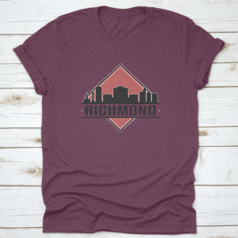 Richmond, VA Skyline Logo design featuring a vibrant cityscape, perfect for adventure lovers.