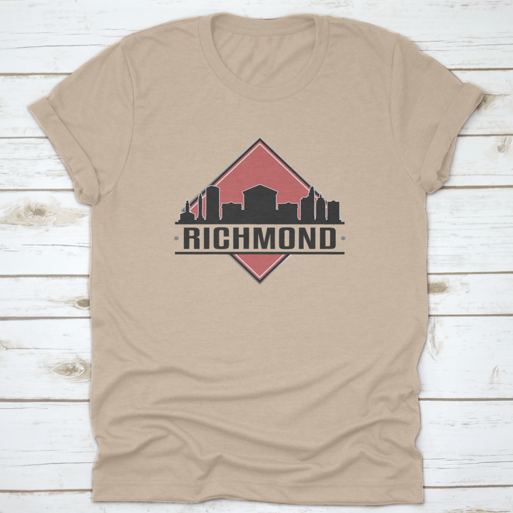 Richmond, VA Skyline Logo design featuring a vibrant cityscape, perfect for adventure lovers.