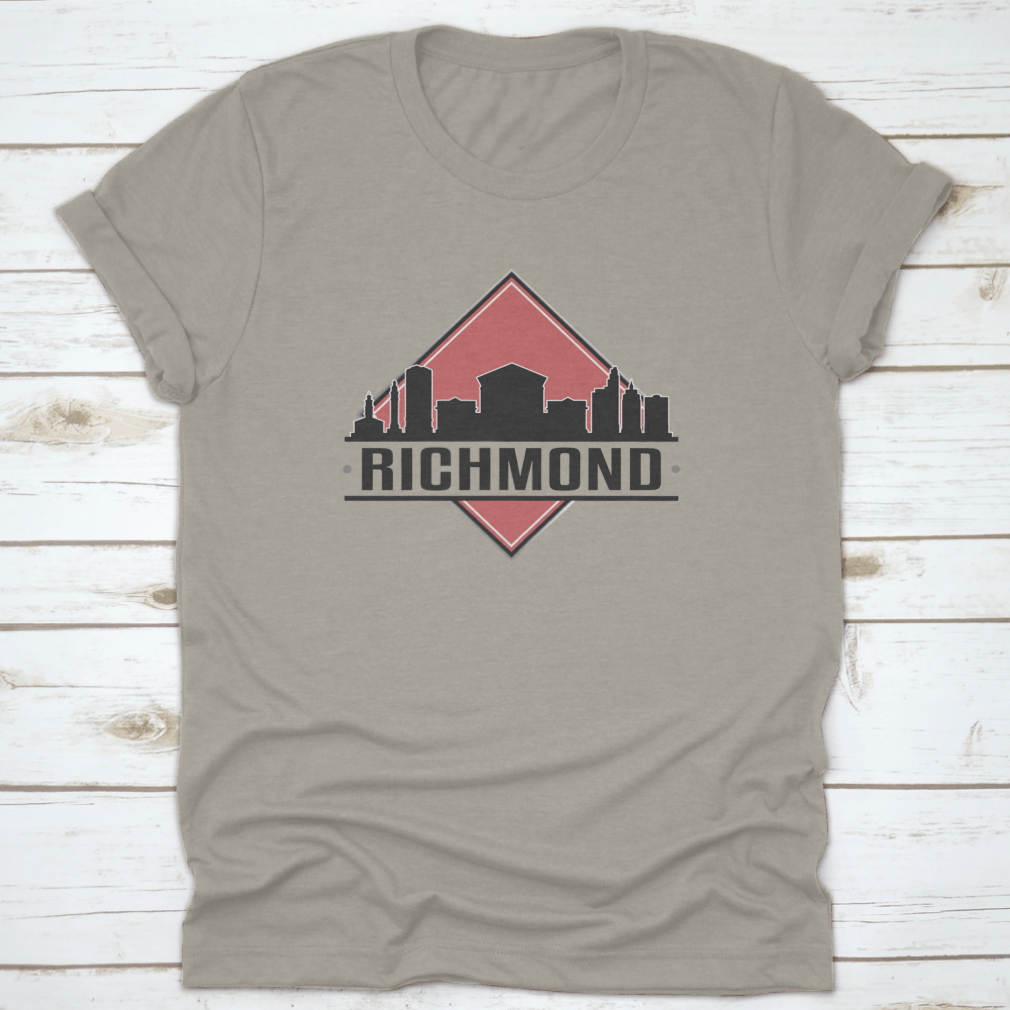 Richmond, VA Skyline Logo design featuring a vibrant cityscape, perfect for adventure lovers.