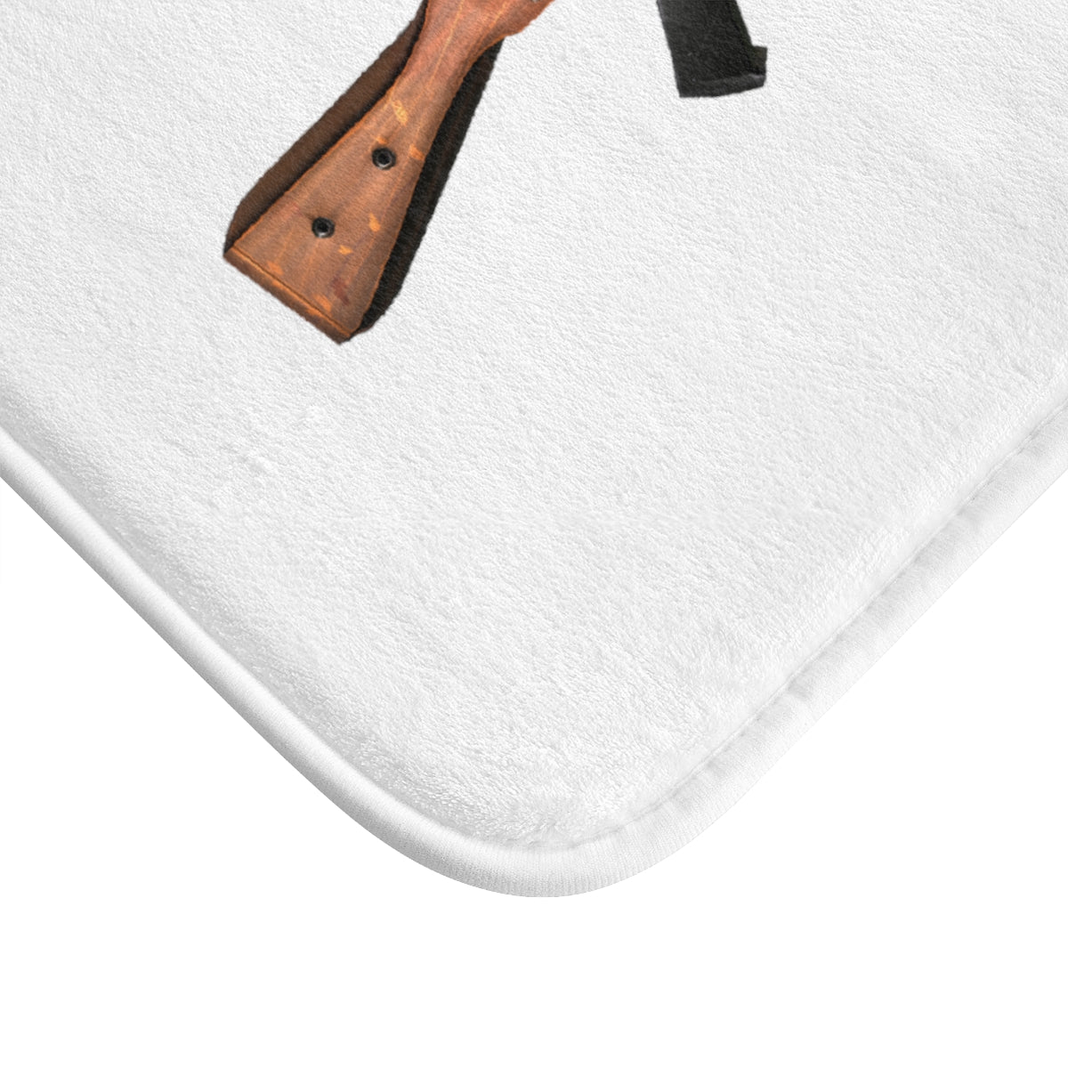 Rifle Bath Mat featuring stylish design and anti-slip backing, perfect for enhancing bathroom decor.