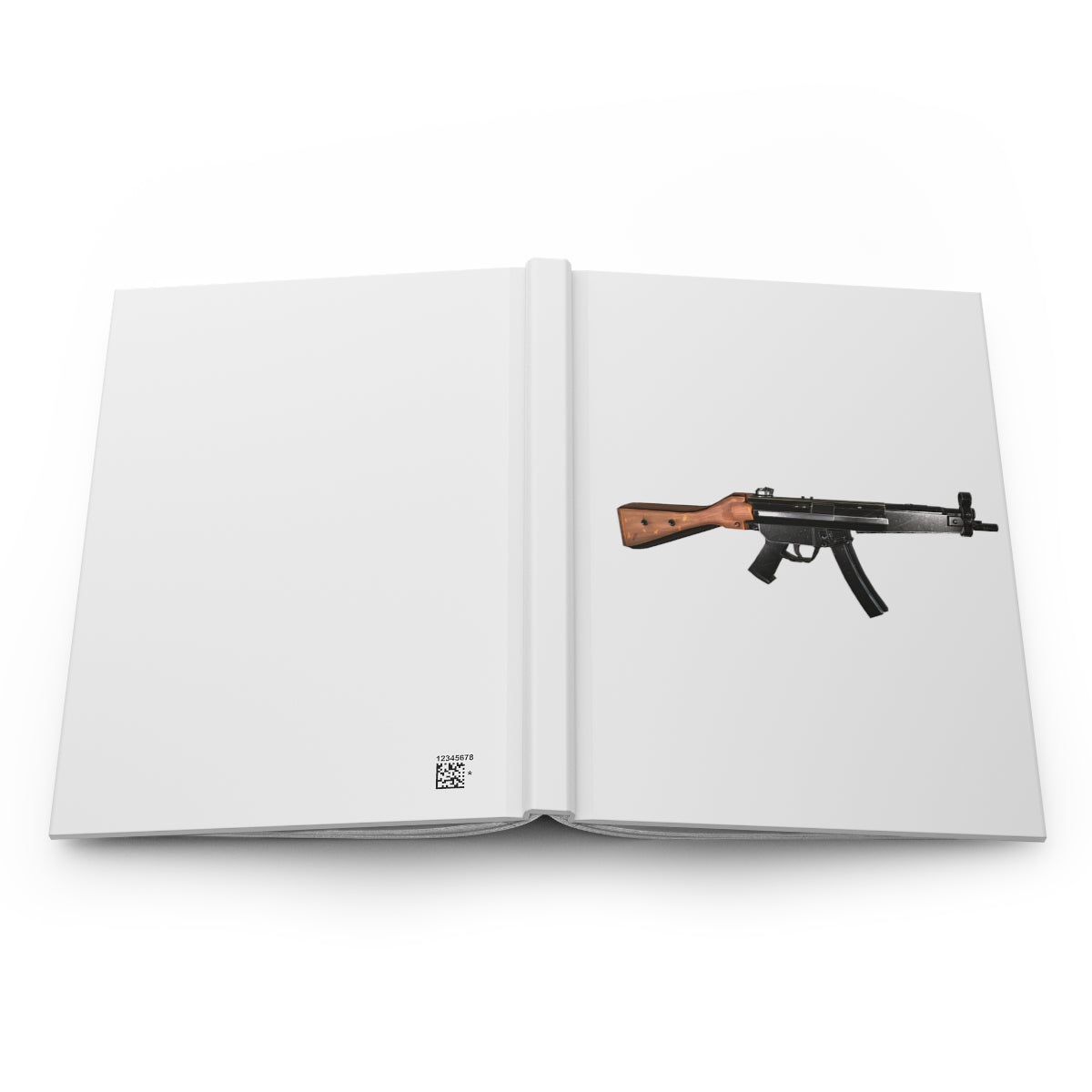 Rifle Hardcover Journal Matte with customizable covers, showcasing a stylish matte finish and lined pages.